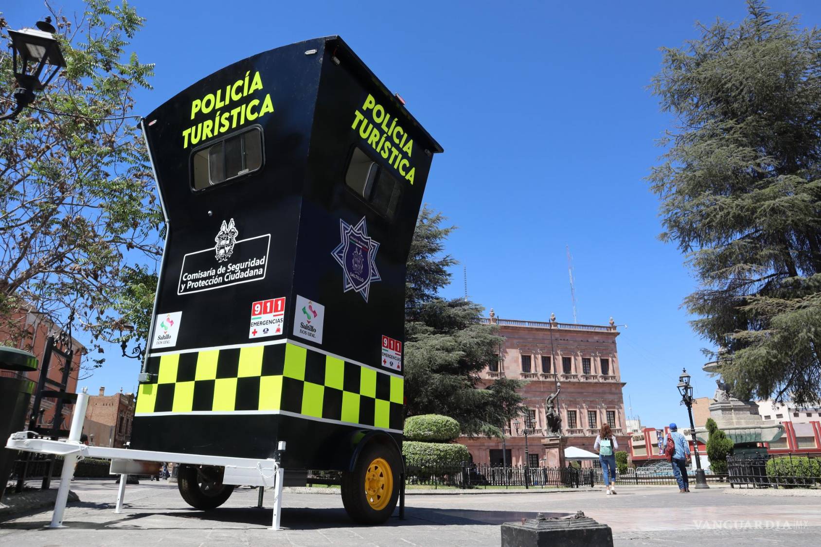$!La caseta de la policía Turística sí se ha salvado del vandalismo.