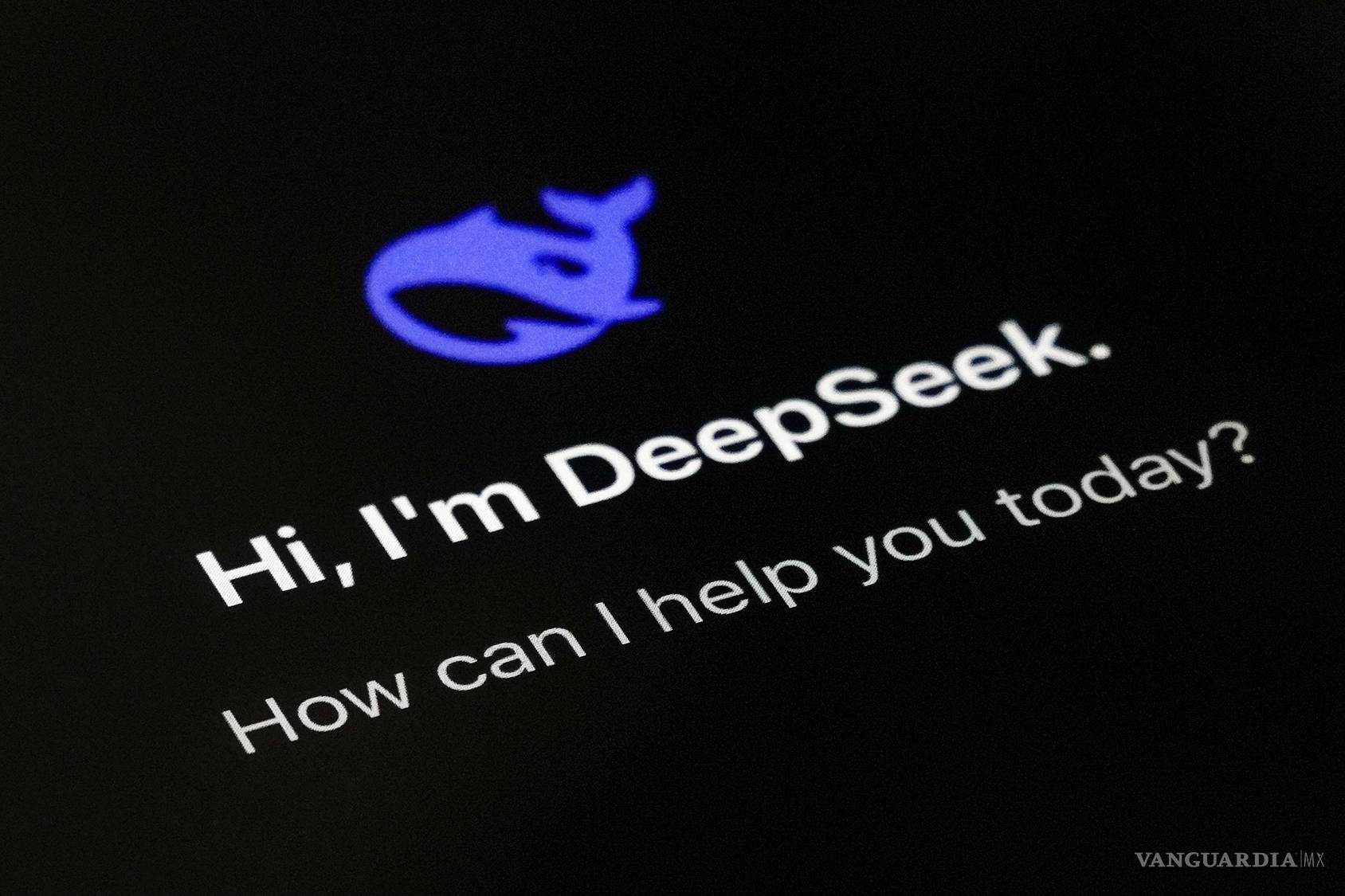 $!ALa pantalla de inicio de la app de DeepSeek vista en la pantalla de un smartphone wn Beijing, el 28 de enero de 2025.