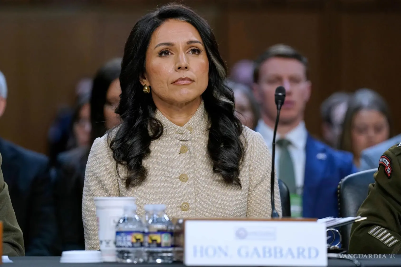 $!La ex directora de Inteligencia Nacional, Tulsi Gabbard, en las audiencias del Comité de Inteligencia del Senado en el Capitolio, el 18 de marzo de 2026.