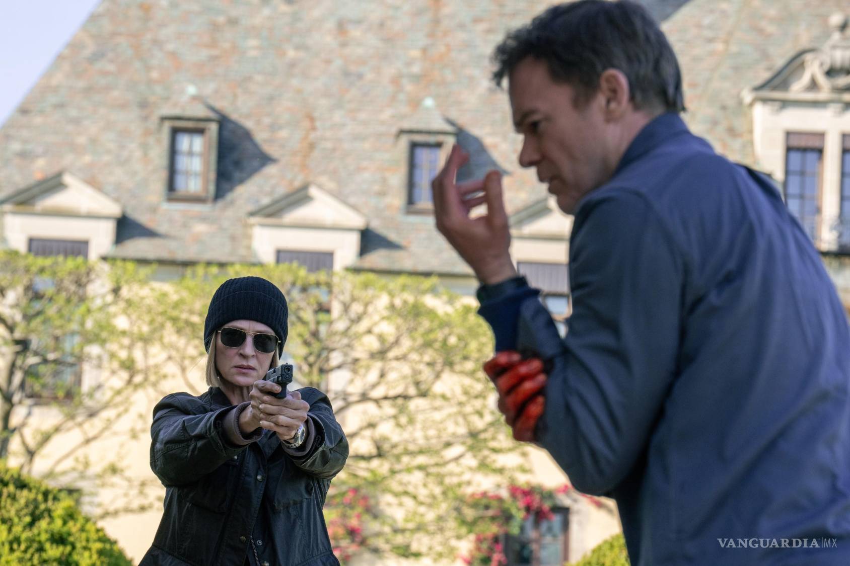 $!L-R: Uma Thurman as Charley and Michael C. Hall as Dexter Morgan in Dexter: Resurrection, episode 7, season 1, streaming on Paramount+ with SHOWTIME, 2025. Photo Credit: Zach Dilgard/Paramount+ with SHOWTIME.