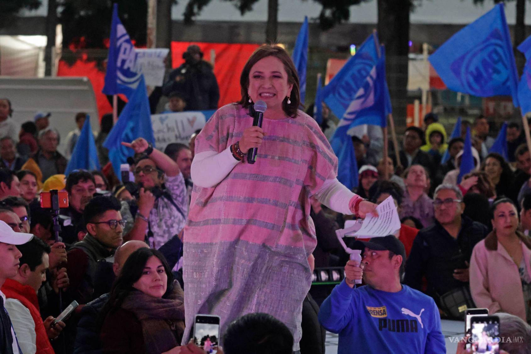 $!La abanderada de la alianza PRI-PAN-PRD considera que el fenómeno del nearshoring puede ayudar a impulsar el país | Foto: Cuartoscuro