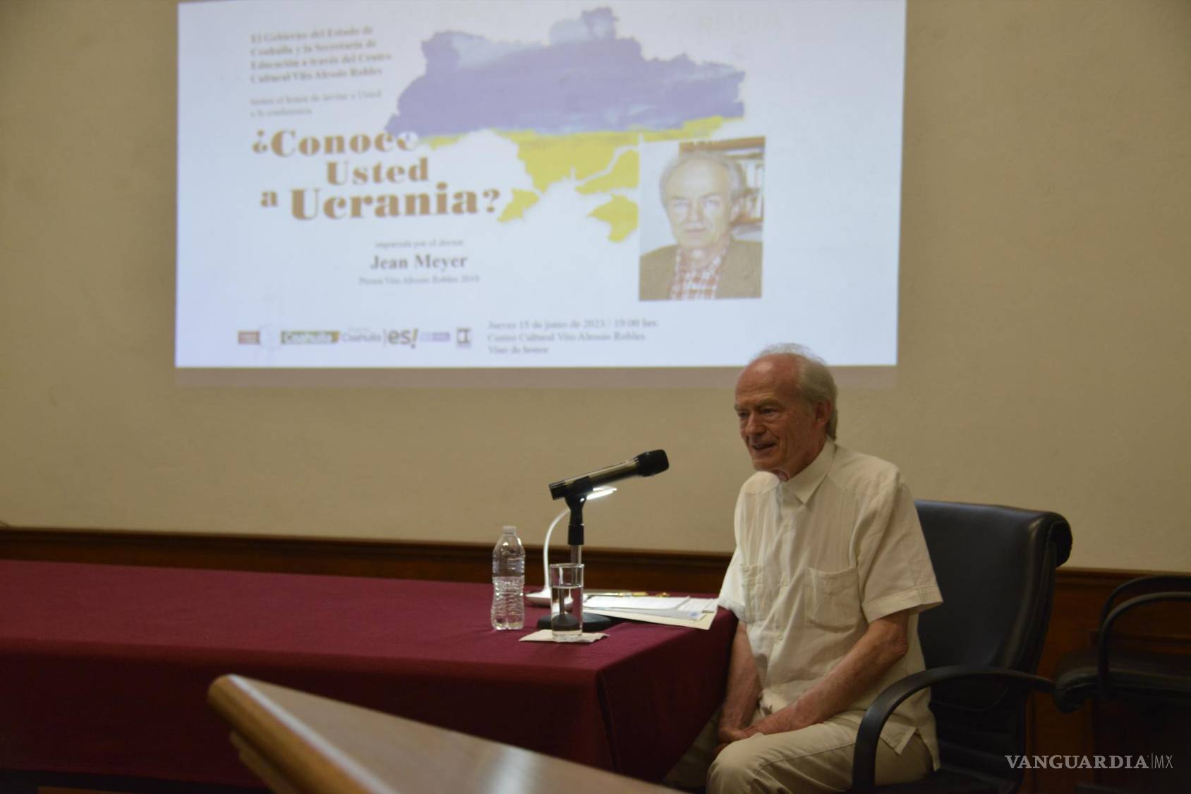 $!Durante la sesión de preguntas, al final de la conferencia, se abordó directamente el tema del conflicto actual.
