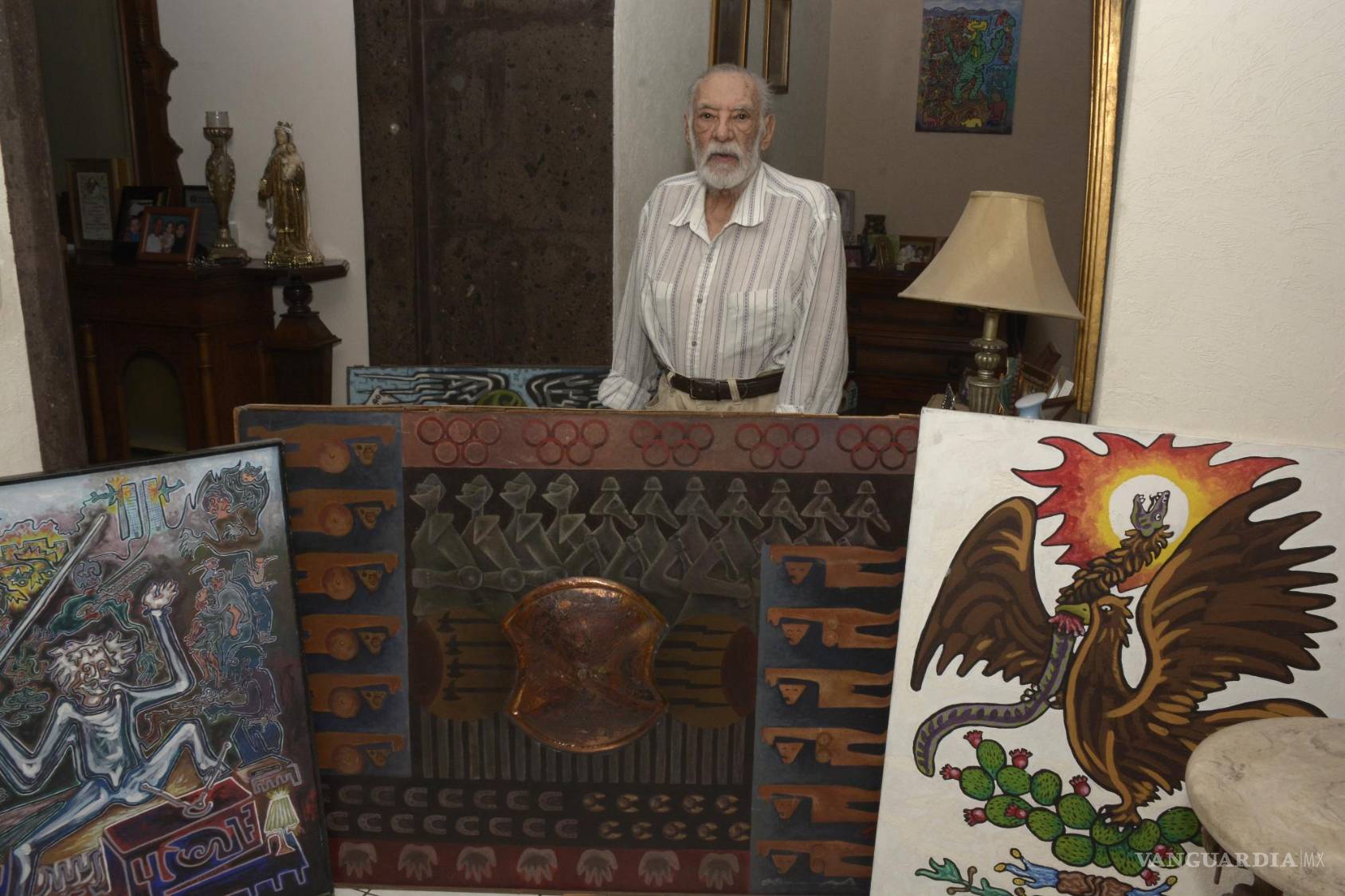 $!Ledesma estudió con maestros como Francisco Zúñiga y Diego Rivera.