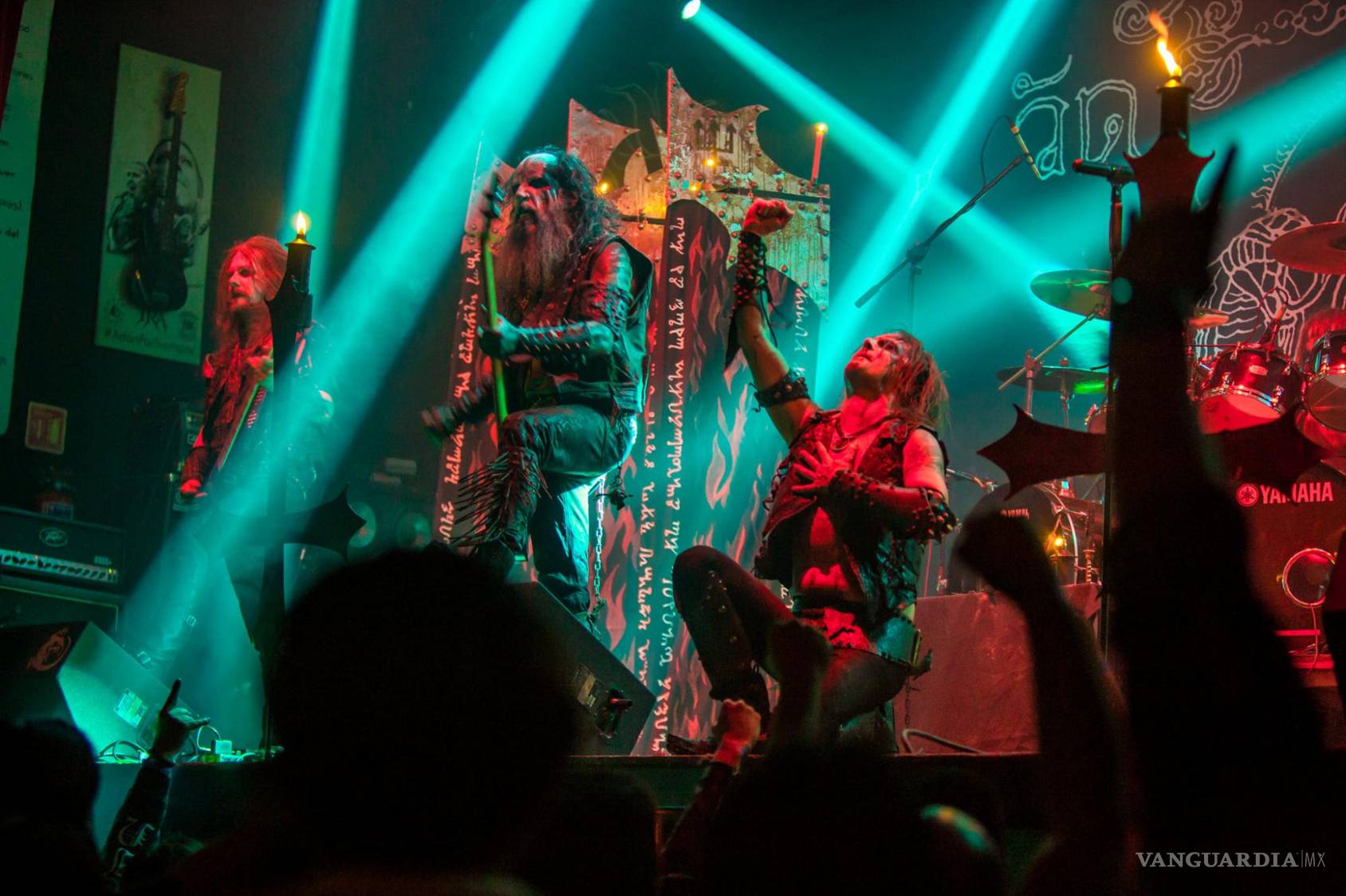 $!En la fotografía se observa al grupo sueco de Black Metal, Watain, durante su presentación en el Café Iguana ocurrida durante el mes de diciembre de 2022.
