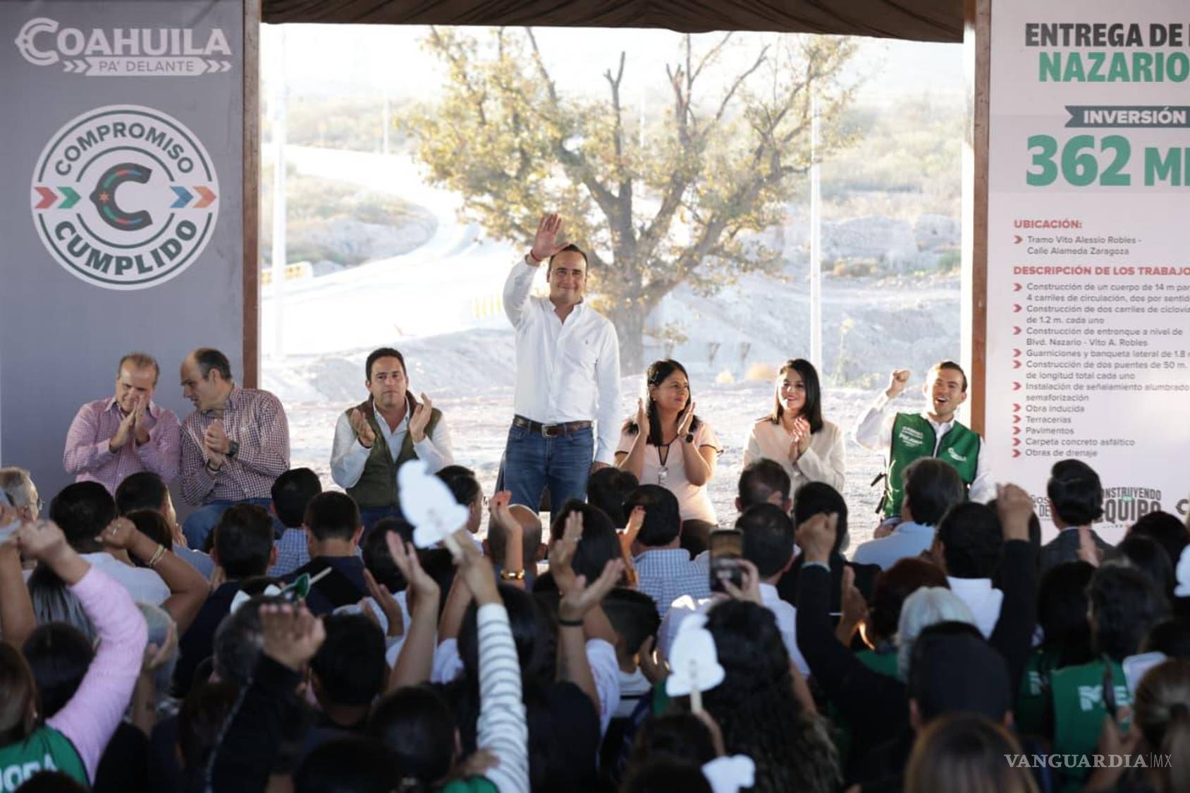 $!El Gobernador agradeció al sector empresarial, pues gran parte del presupuesto para la obra provino del Impuesto Sobre Nómina (ISN).