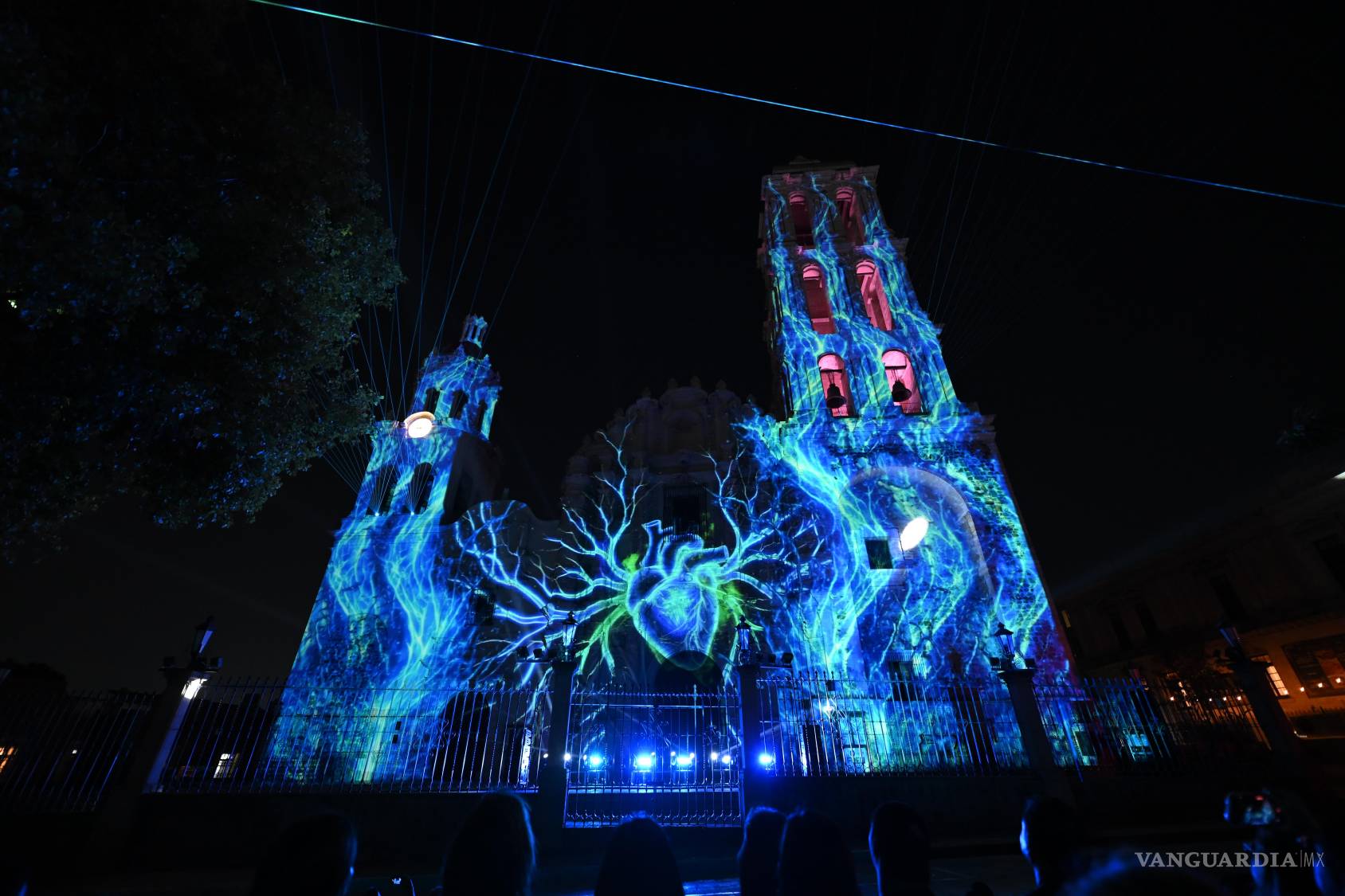 $!Presentación del Video Mapping en la Catedral, como parte del Santo Cristo Fest y FINA 449.