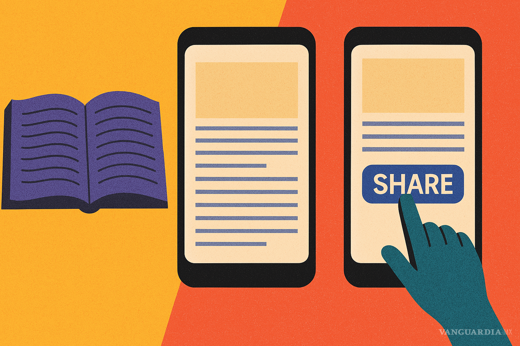 $!De la lectura profunda al clic compulsivo: frente al libro que exige atención, las pantallas premian la velocidad. Compartir sin leer se convierte en un acto de desplazamiento cognitivo: el saber ya no importa, solo su señal.