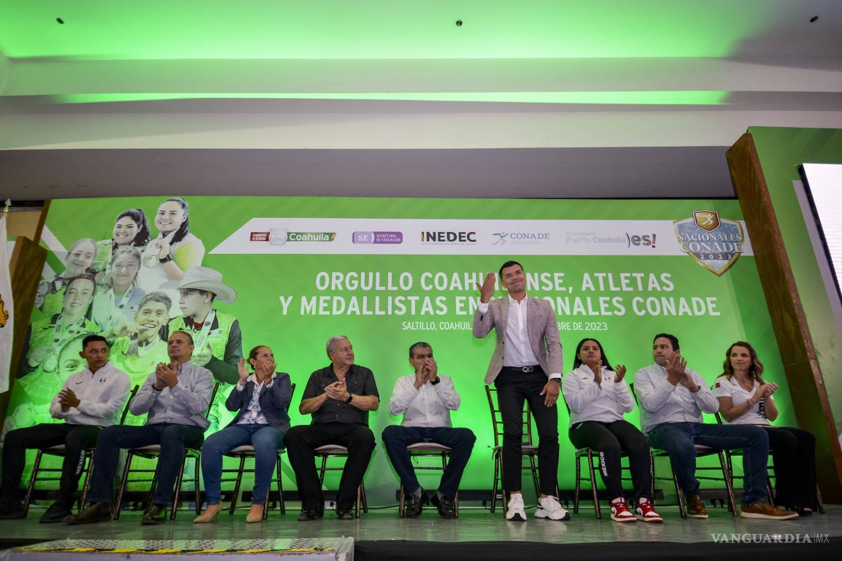$!El exfutbolista y leyenda de Santos Laguna, Jared Borguetti estuvo presente en el evento.