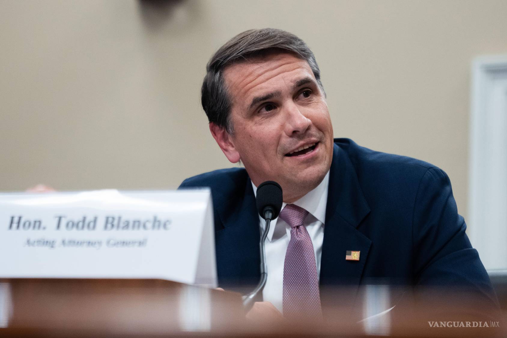 $!El fiscal general interino Todd Blanche testifica ante el Comité de Asignaciones de la Cámara de Representantes.