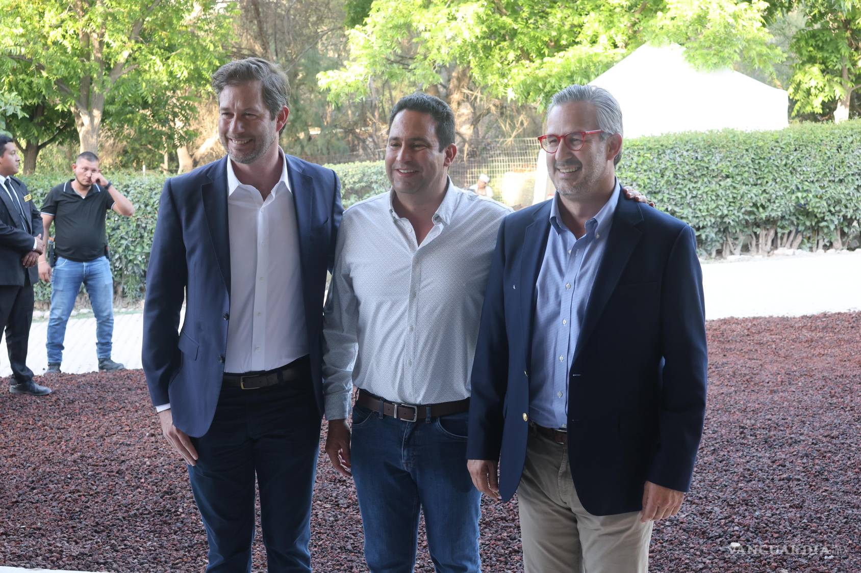 $!Estaban Garza Fishburn, Javier Díaz y Emanuel Garza Fishburn. FOTO: HOMERO SÁNCHEZ