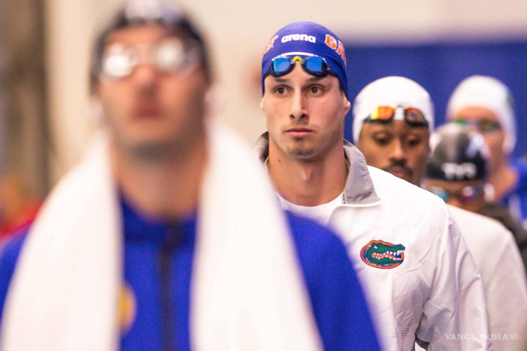 $!Alberto Mestre en acción durante los 50m libres, donde estableció un nuevo récord nacional y aseguró su lugar.