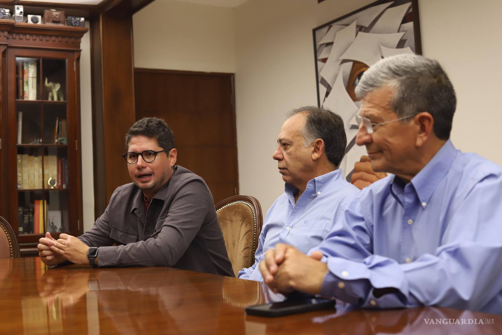 $!José Almanza, presidente del torneo, presentó los detalles de la edición 39 junto a miembros del Club Rotario.