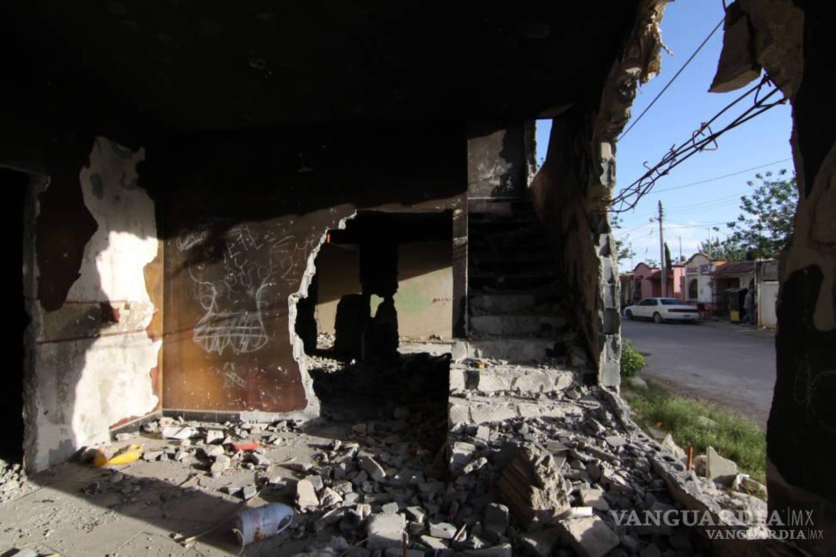 $!En su afán de venganza, los Zetas destruyeron 32 casas y 2ranchos, “Los Garza” y “Los Tres hermanos”, en Allende, Coahuila.