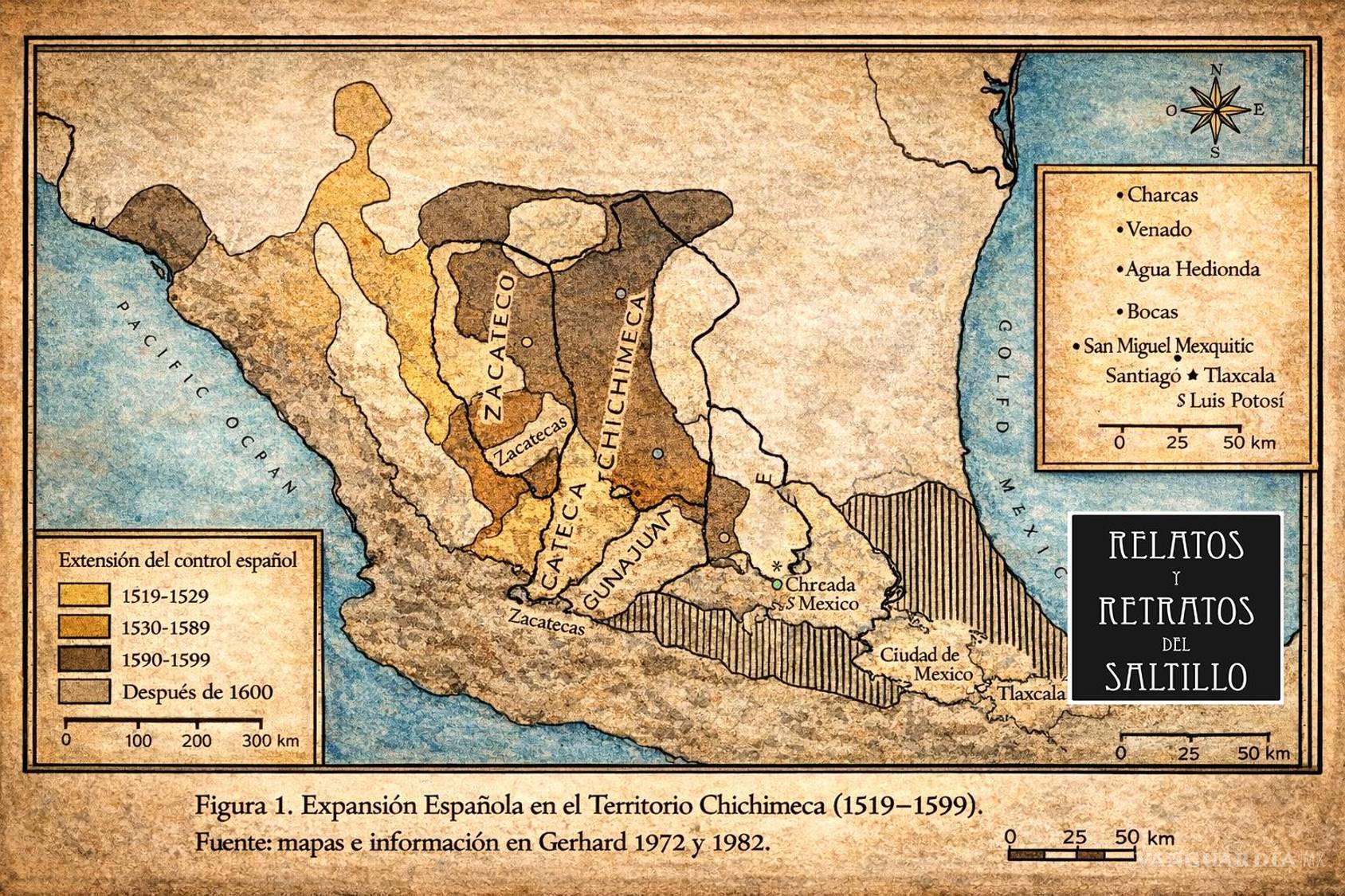 $!Expansión Española en el Territorio Chichimeca (1519-1599).