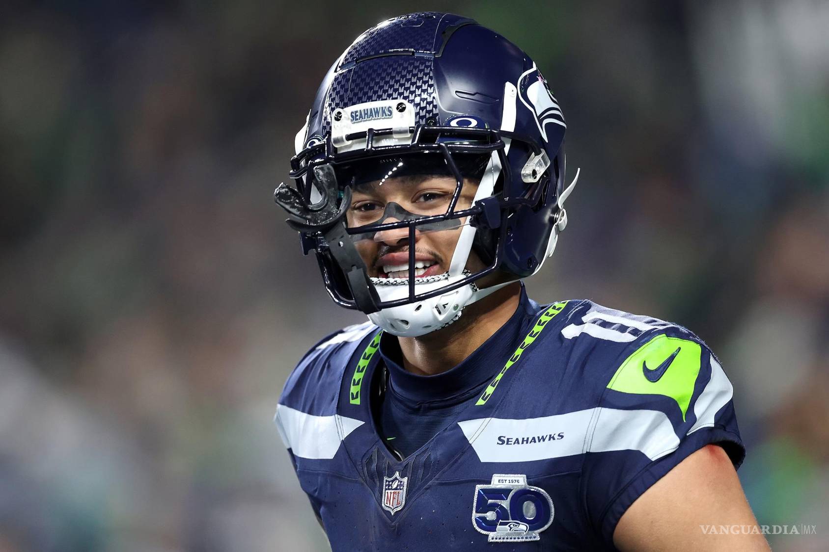 $!Tras liderar la NFL con 1,793 yardas por recepción, la figura de Seattle será una amenaza constante para los Patriots.