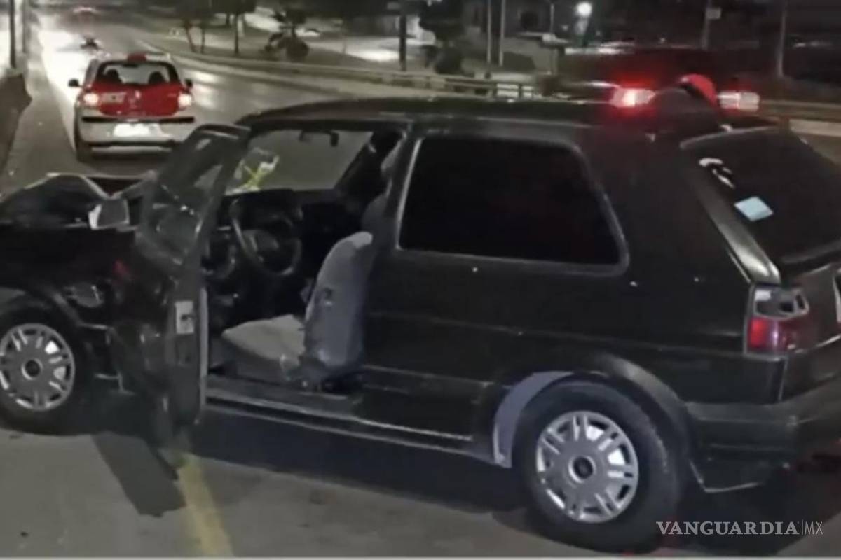 Menor de edad destroza el vehículo de sus padres tras choque en Saltillo