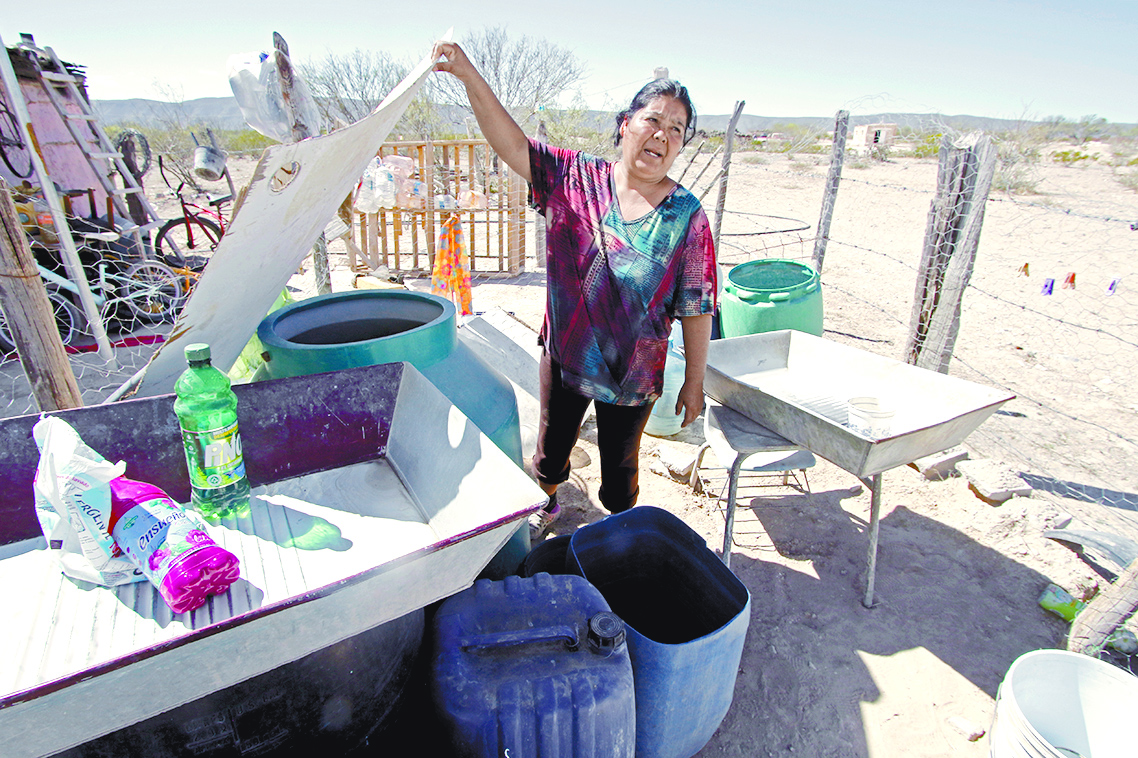 $!¡Auxilio! ¡En un ejido de Coahuila estamos muriendo de sed!