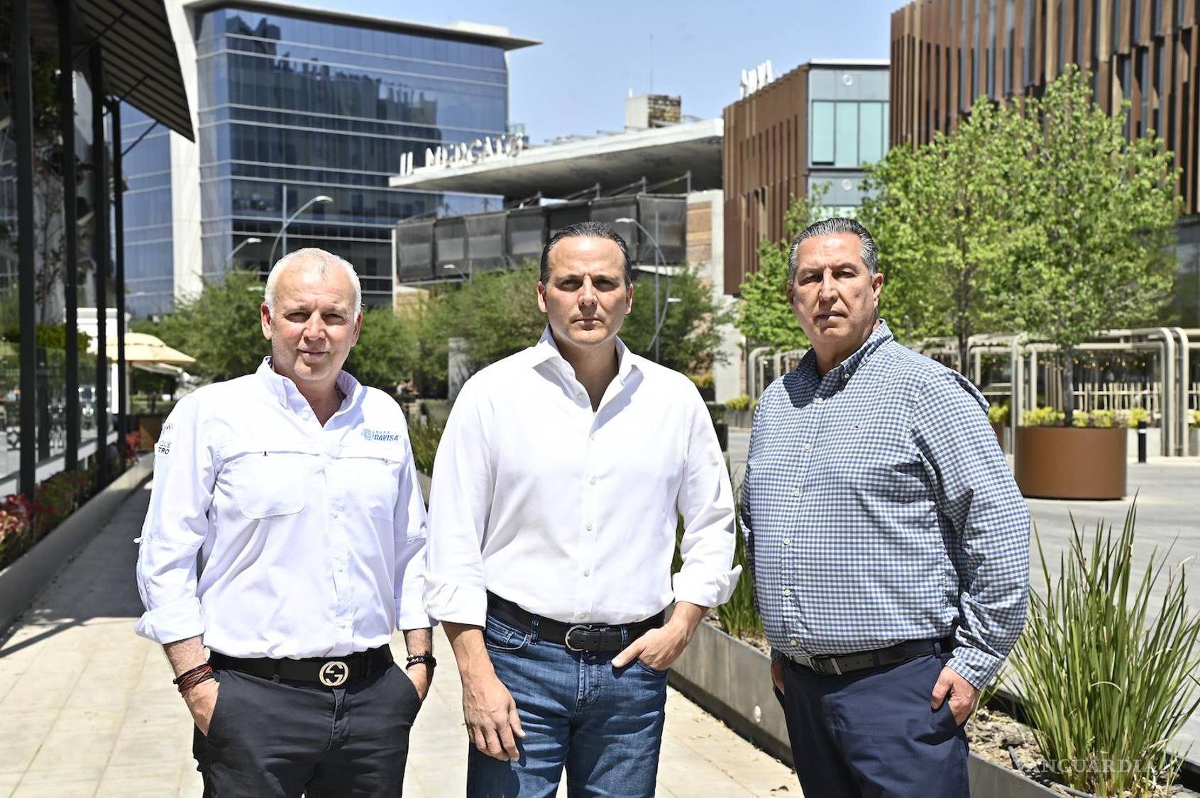 $!Jorge del Bosque, Alberto Mohamar Servín e Ignacio Gil, impulsores de Parque Centro.