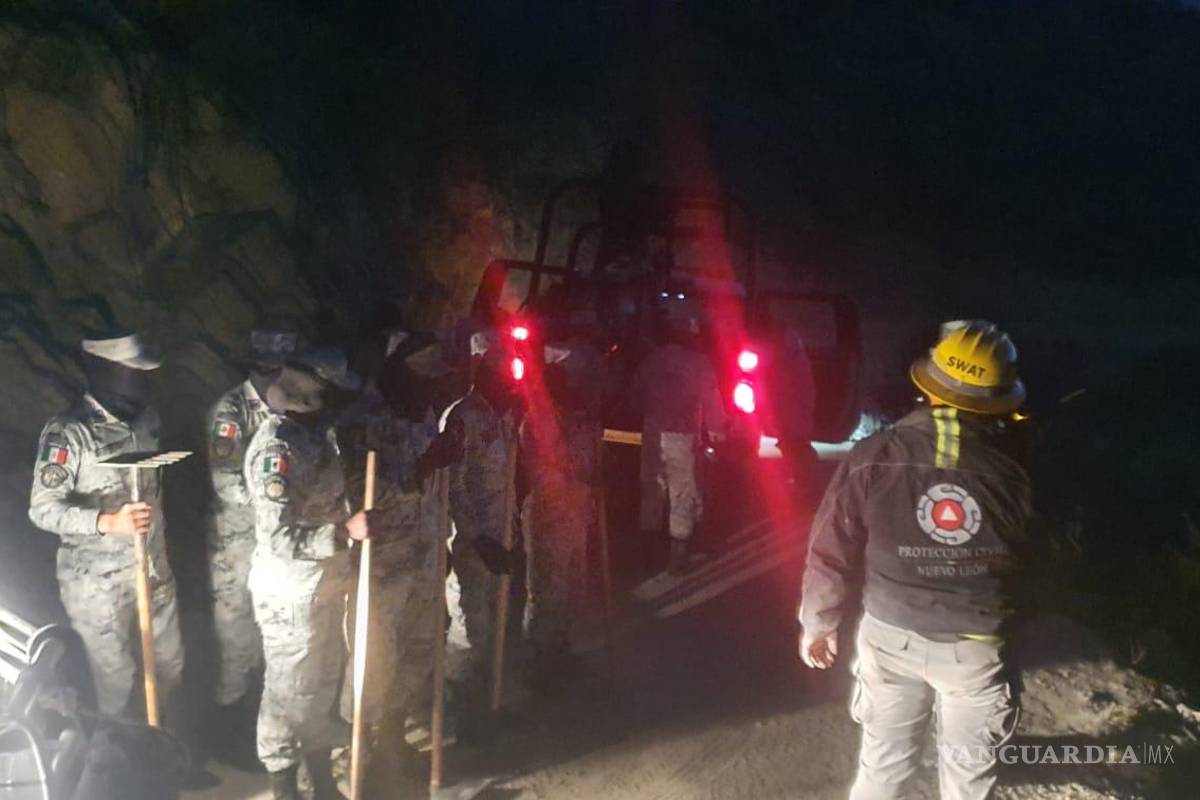 Incendio forestal en la Sierra de Santiago, Nuevo León lleva seis hectáreas afectadas