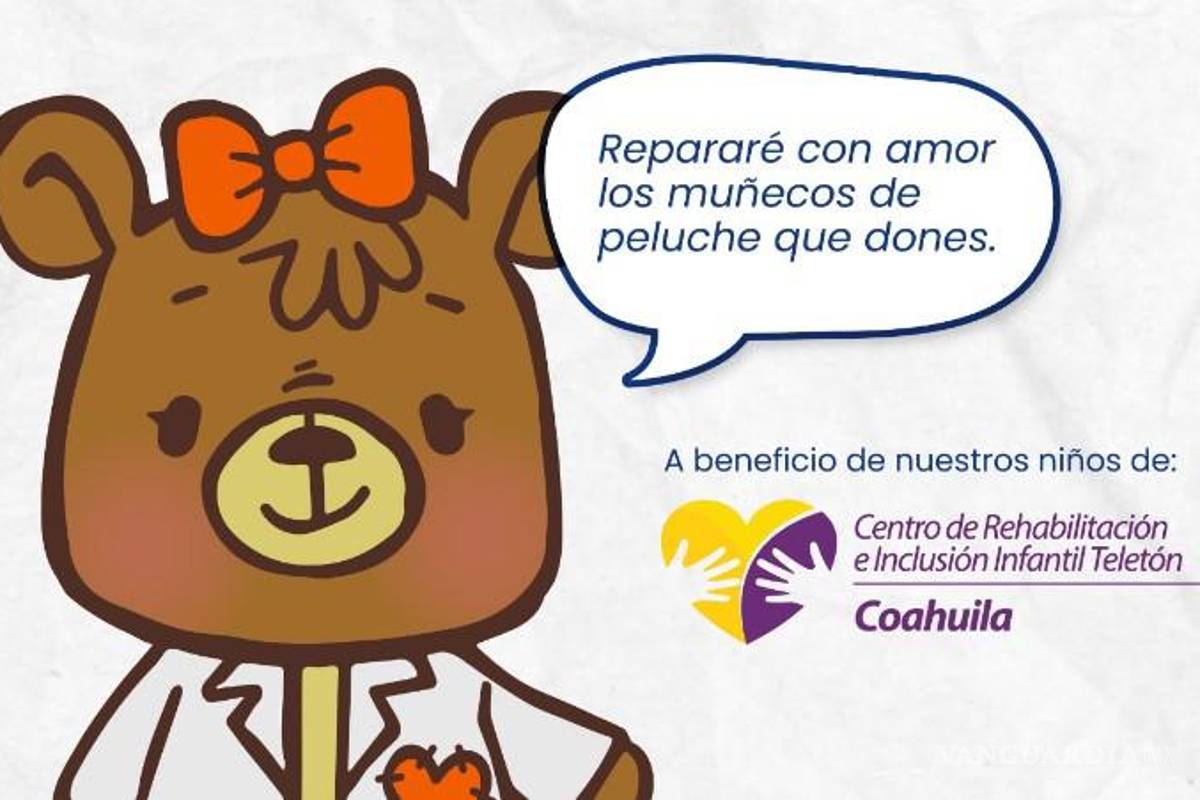 Peluches con amor en Saltillo: la iniciativa de ‘La Puntada’ y su Dra. Teddy para el Día del Niño