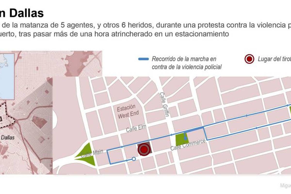 $!Investigan matanza de 5 agentes en tiroteo de Dallas