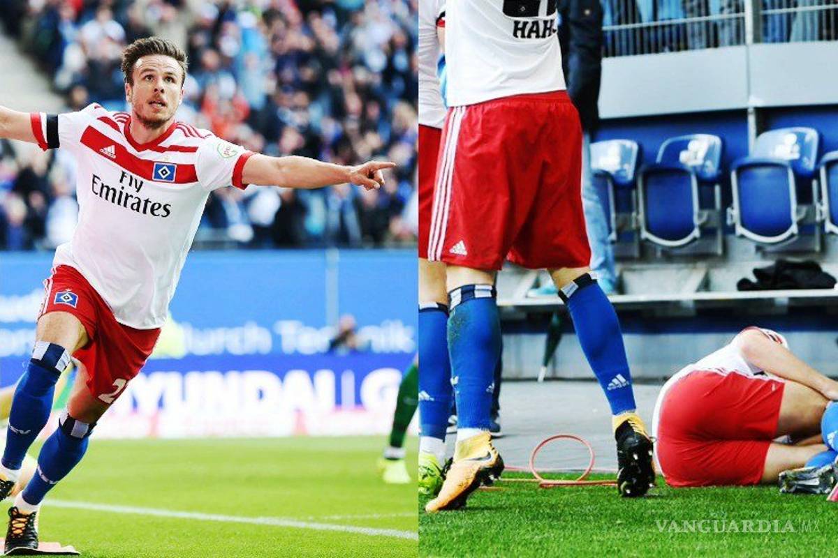 Futbolista se lesiona al celebrar un gol