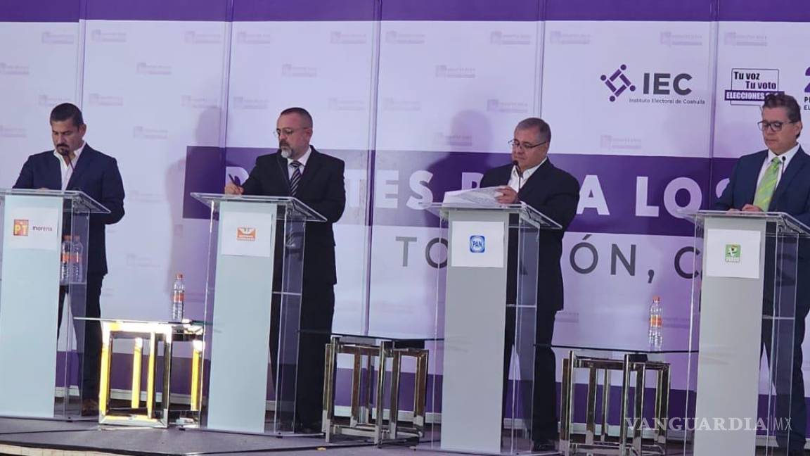 Entre pocas propuestas, debaten candidatos a la alcaldía de Torreón