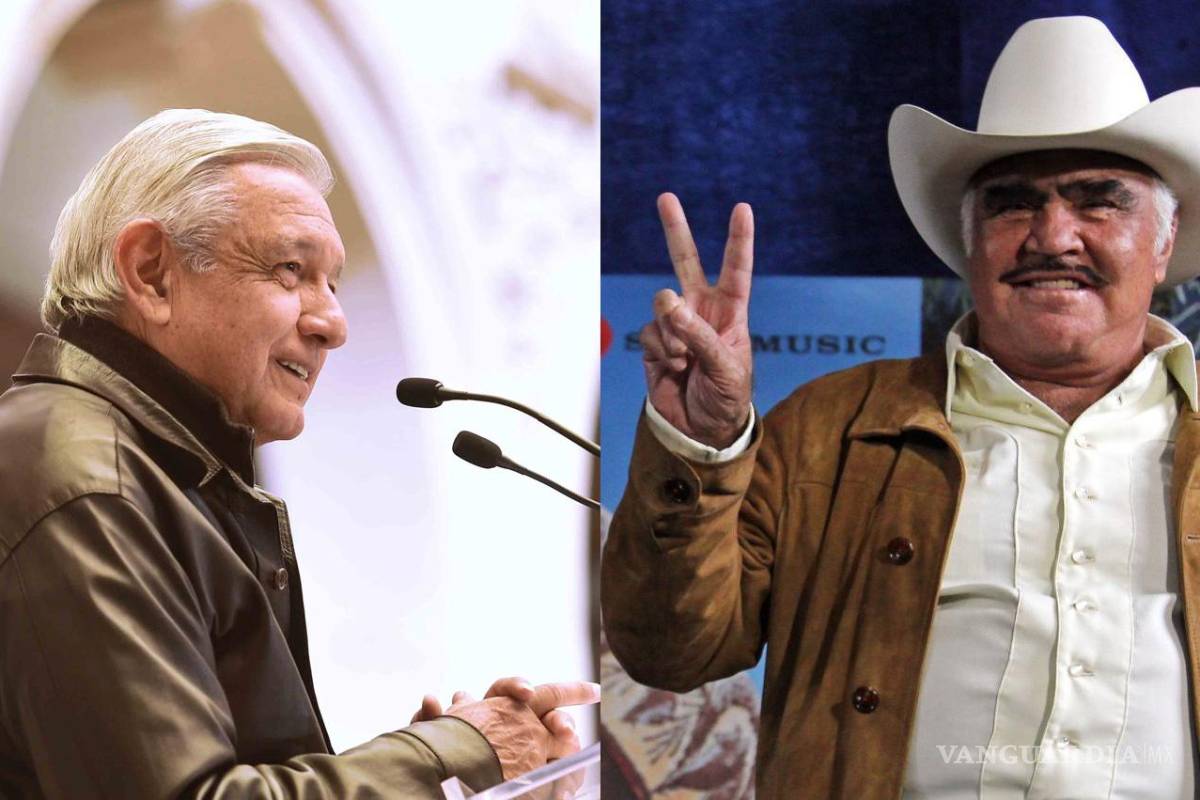 Lamenta AMLO muerte de Vicente Fernández; lo describe como “símbolo de la canción ranchera de nuestro tiempo”
