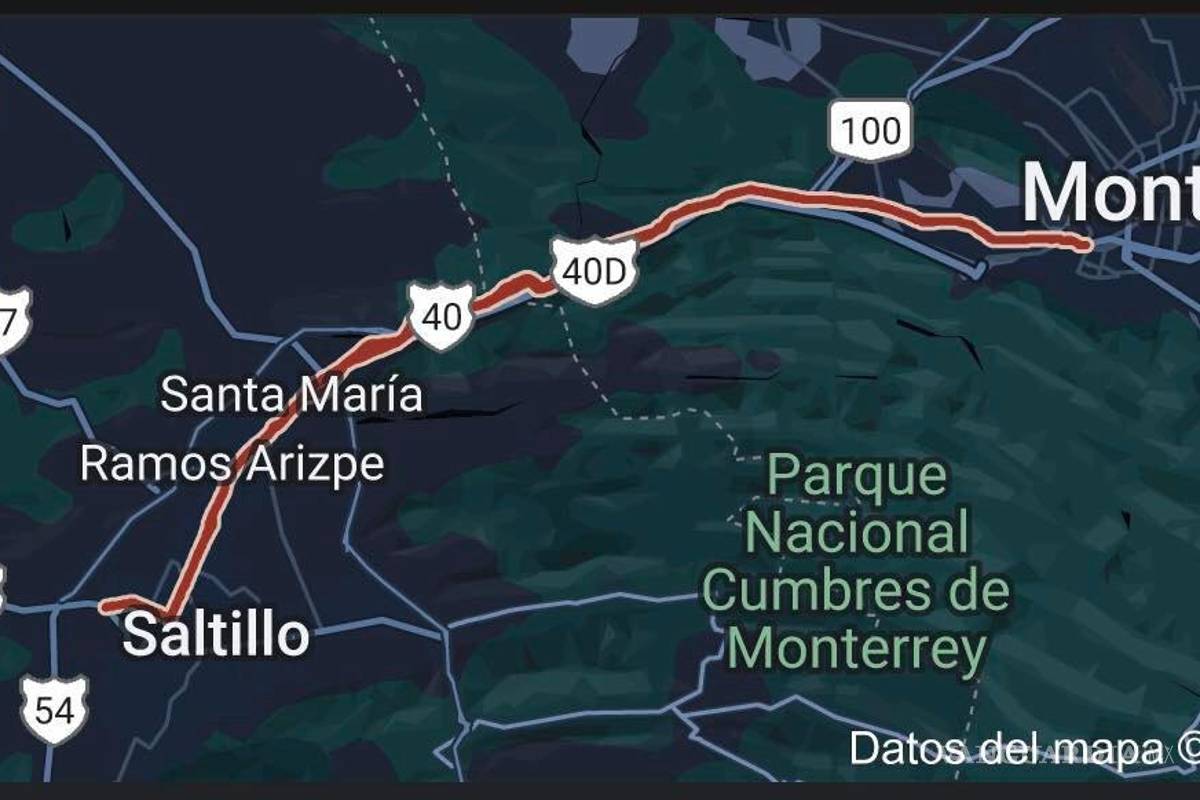 Más de 4 horas atrapados: usuarios reportan tráfico pesado en la Saltillo-Monterrey