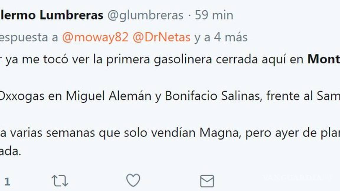 $!Aseguran que sobreventa de gasolina en Nuevo León causa desabasto de combustible en el estado