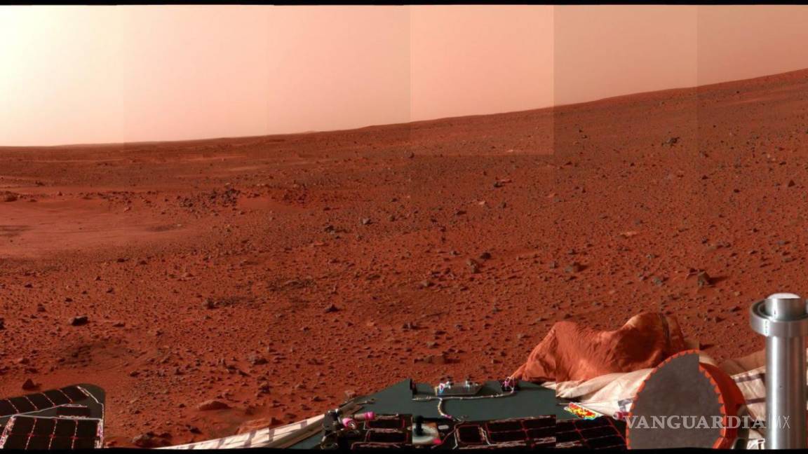 $!Imagen panorómica tomada por la cámara de la sonda robotizada norteamericana Spirit.
