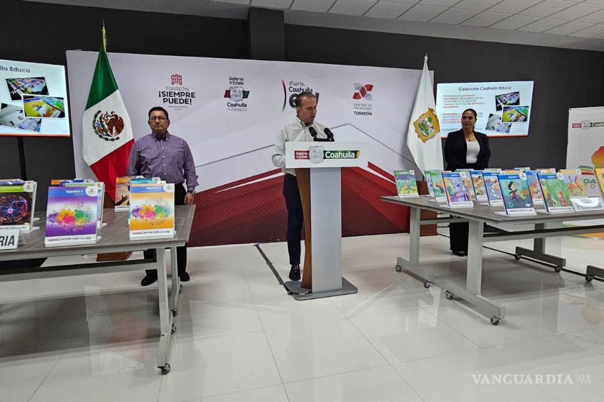 Sedu presenta ‘Coahuila Educa’, libros de texto que usarán alumnos del estado