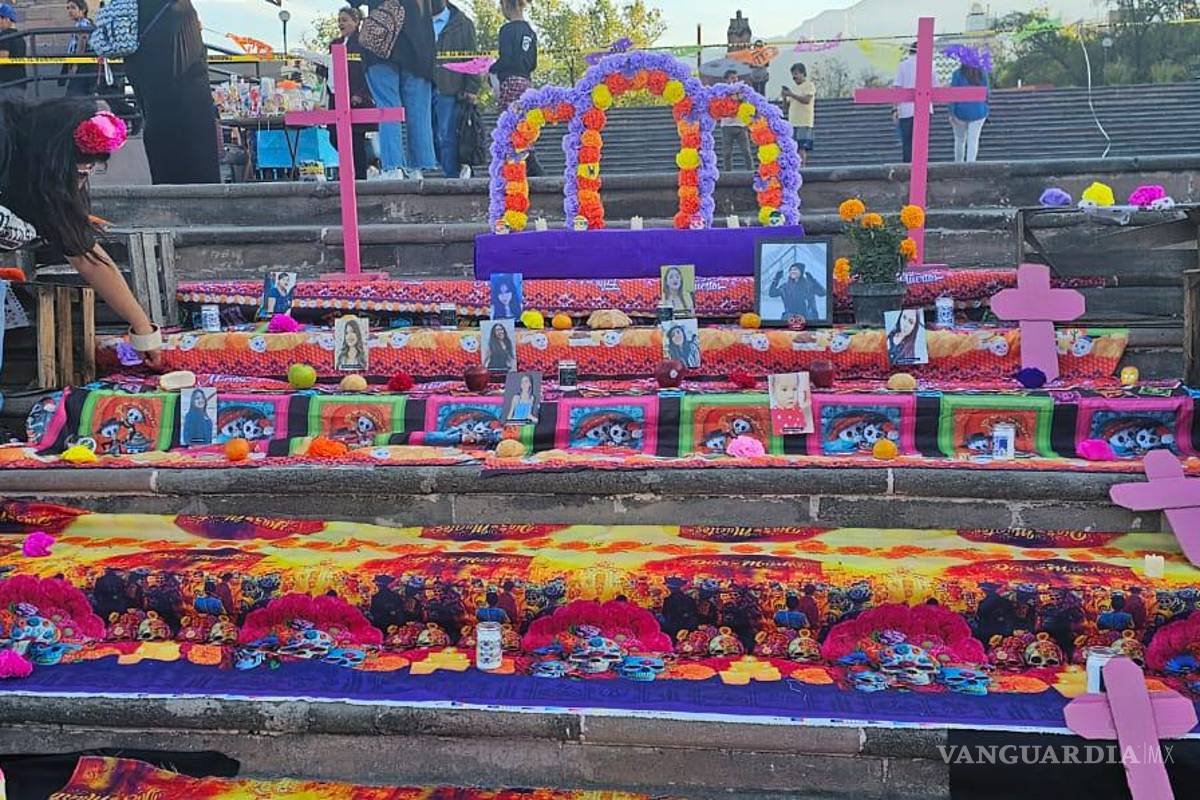 Montan altar en Nuevo León en memoria de víctimas de feminicidio