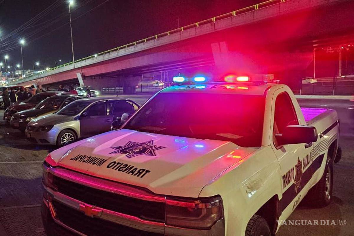 Se registra carambola de cinco vehículos, en Saltillo