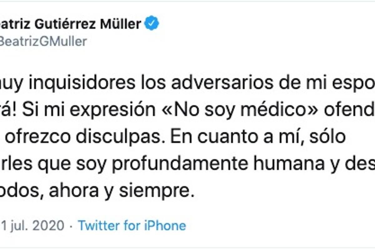 $!“Están muy inquisidores”, Beatriz Gutiérrez Müller se 'disculpa'