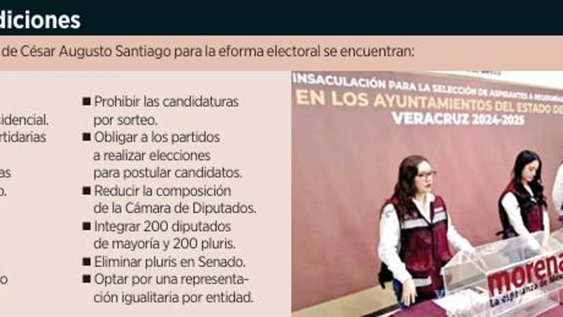 $!Proponen combatir la tómbola en selección de candidatos y evitar tránsfugas en partidos