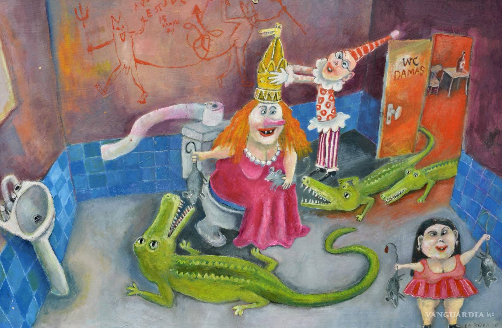 $!”La reina de los cocodrilos”, Geroca, 2010.