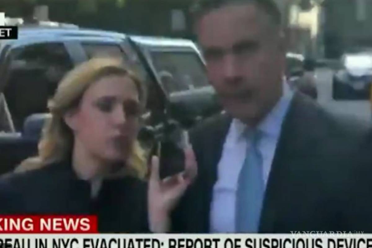 El momento en que CNN cortó su transmisión en vivo por el envío de una bomba a sus estudios