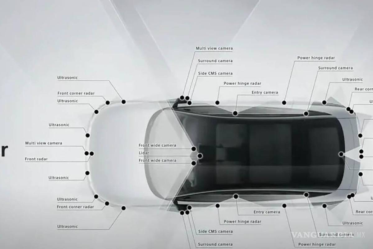$!El coche cuenta con 45 cámaras y sensores en total repartidos entre el interior y el exterior del coche