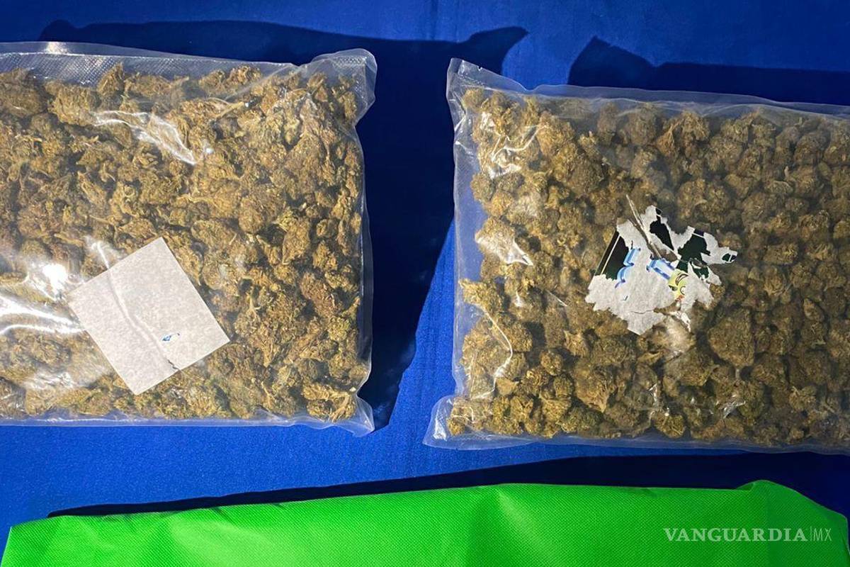 En Parras de la Fuente, detiene Policía Civil Coahuila a joven con un kilo de droga