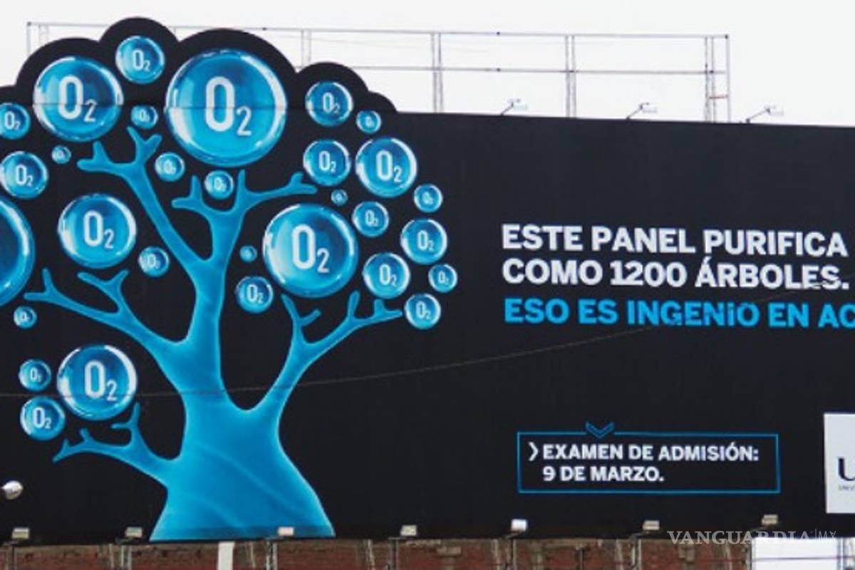 Tecnología: el anuncio publicitario que purifica el aire