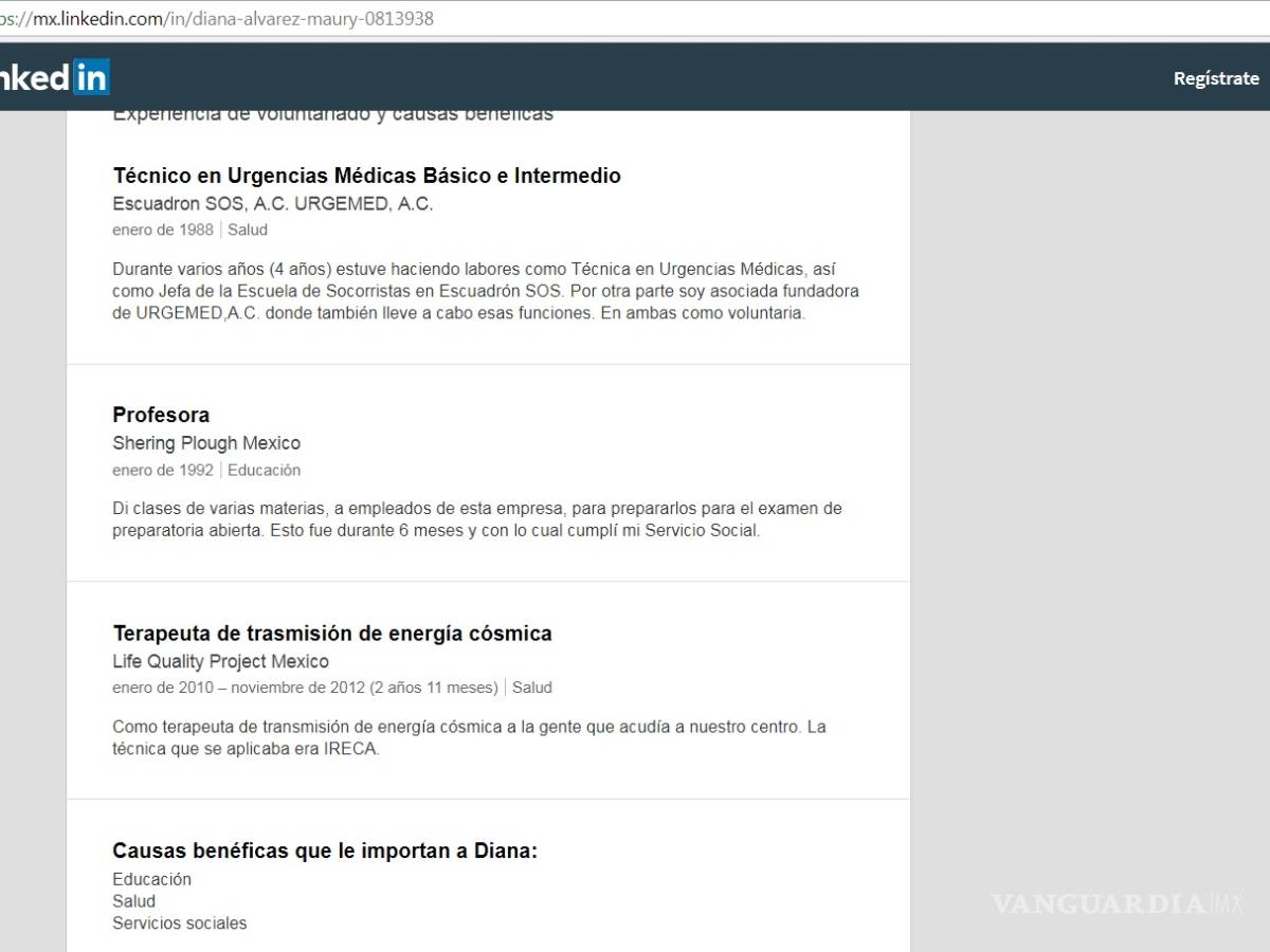 $!Es una terapeuta en 'trasmisión de energía cósmica' la sustituta de Tatiana Clouthier