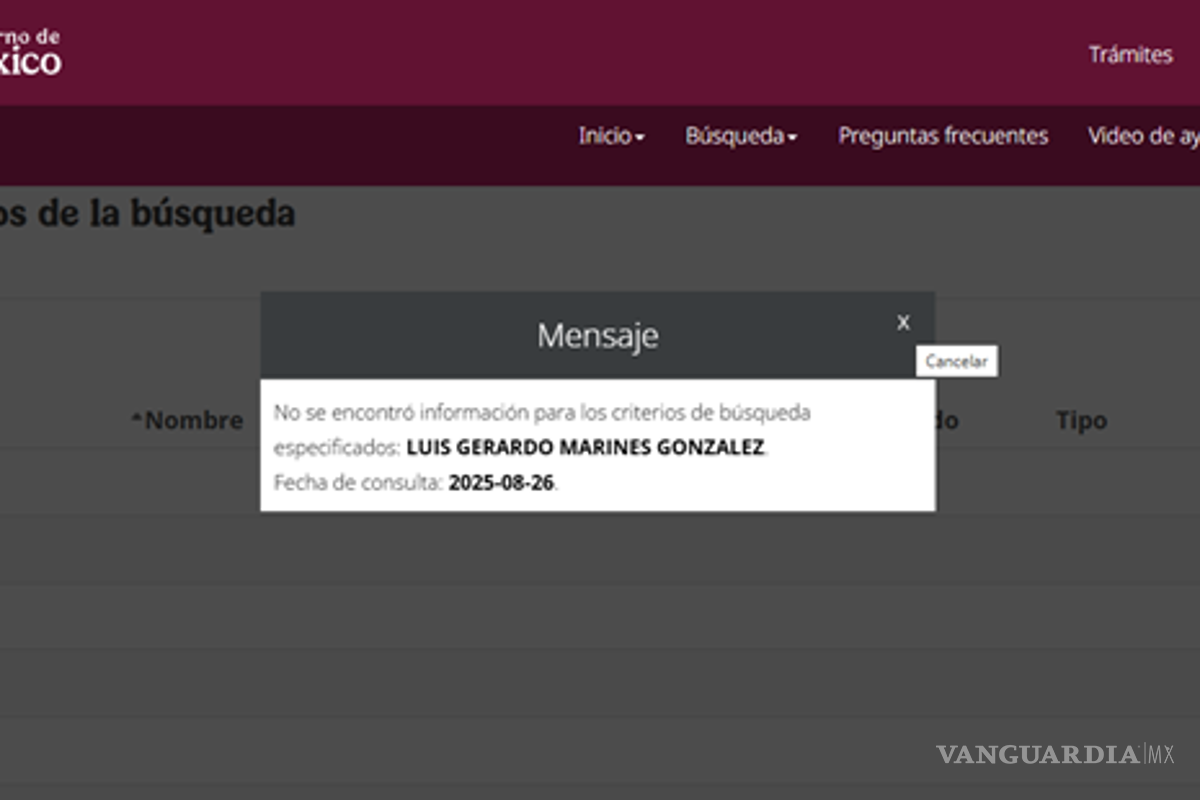 Caso Vanguardia: Luis Gerardo Marines González, sin aval profesional