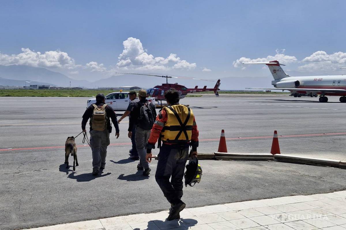 $!Refuerzan elementos de PCNL búsqueda de cuerpo en río de Ramos Arizpe, en Coahuila