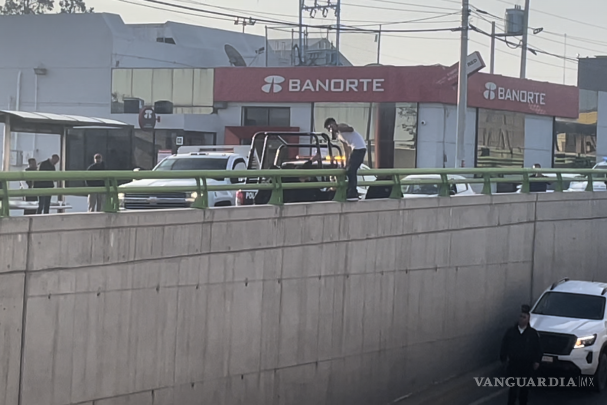 Saltillo: nuevamente, un joven intenta acabar con su vida saltando de puente
