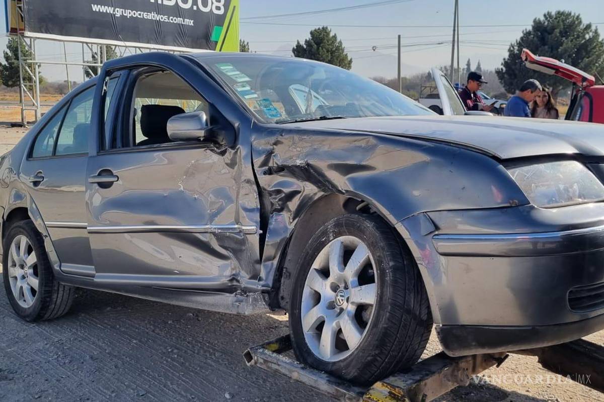 Registran aparatoso choque múltiple en bulevar de Saltillo