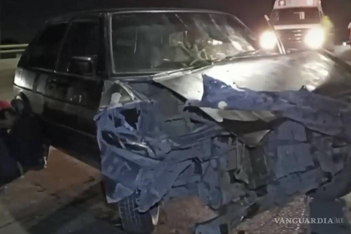 Menor de edad destroza el vehículo de sus padres tras choque en Saltillo