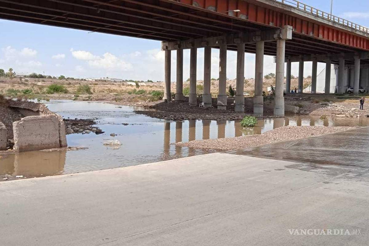 Torreón: cierran vialidad en el vado del Río Nazas por presencia de agua