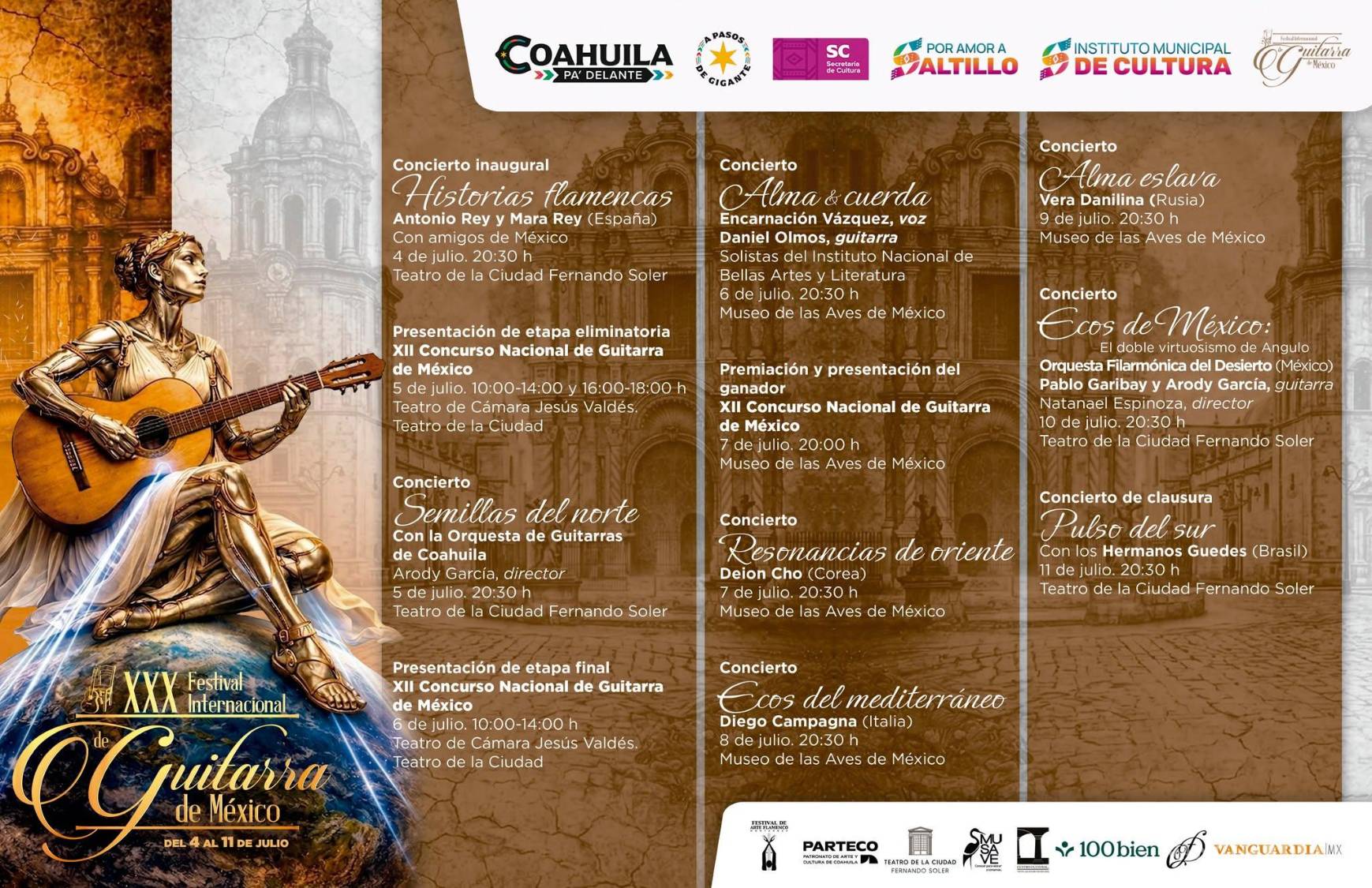 $!¡Celebrando 30 años! Presenta su cartelera el Festival Internacional de Guitarra de México