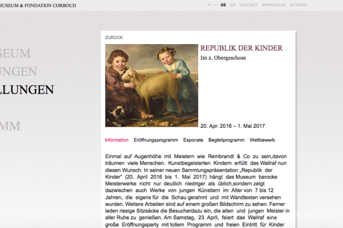 Museo alemán cuelga los cuadros de una sala a la altura de los niños